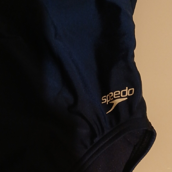 Speedo Blue One Piece Athletic Swimsuit - Picture 2 of 3